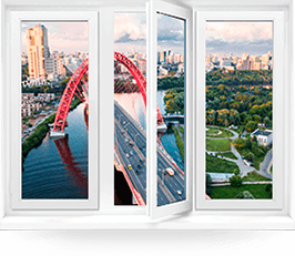 Трёхстворчатое окно